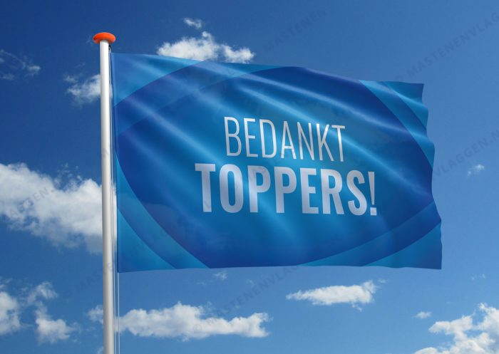 Compliment Vlag Bedankt Toppers
