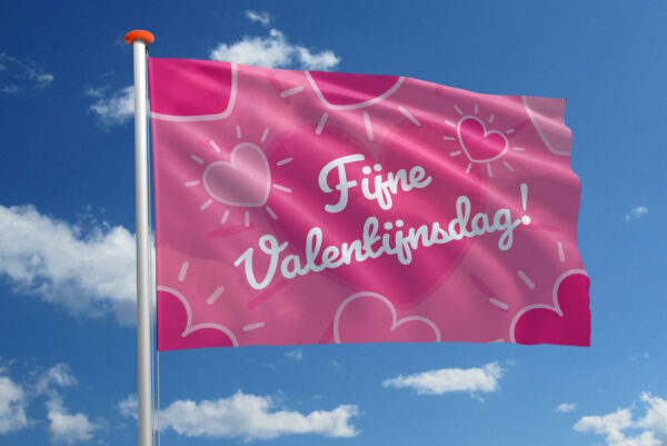 Valentijnsvlag Fijne Valentijnsdag!