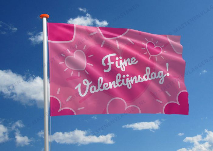 Valentijnsvlag Fijne Valentijnsdag!