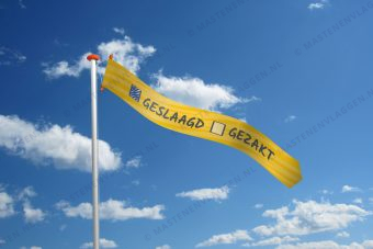 Geslaagd wimpel