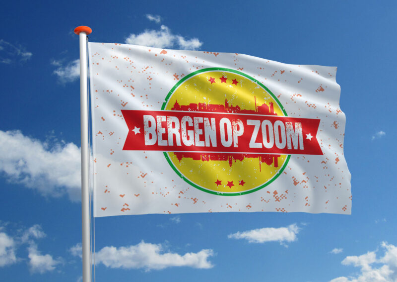Themavlag stempel Bergen op Zoom