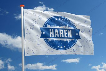 Themavlag stempel Haren