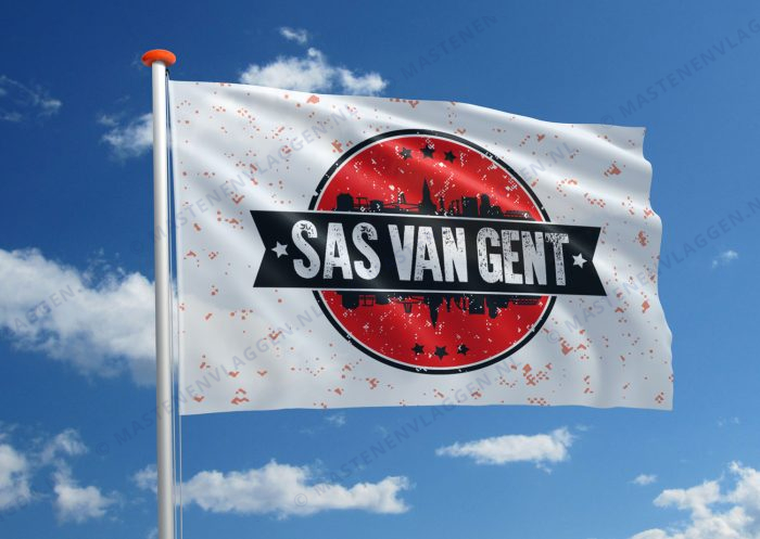 Themavlag stempel Sas van Gent