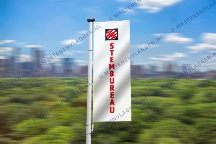 Stembureau banier