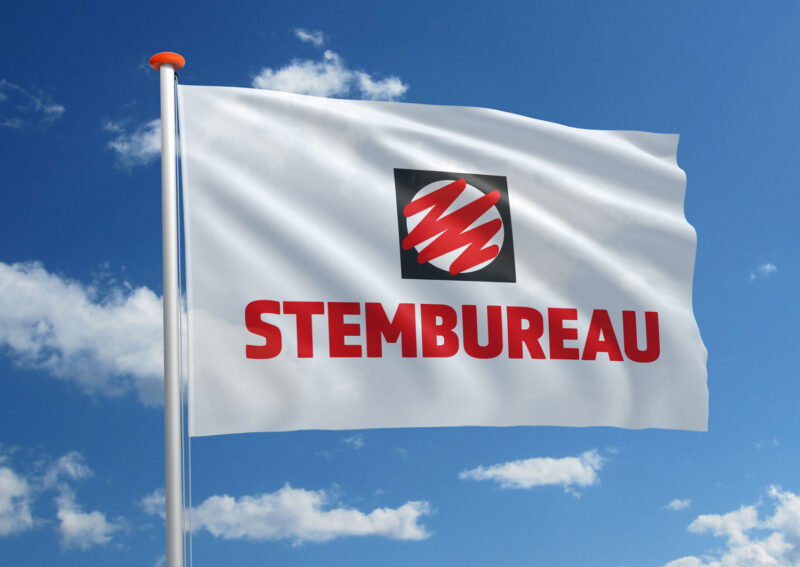 Stembureau vlag