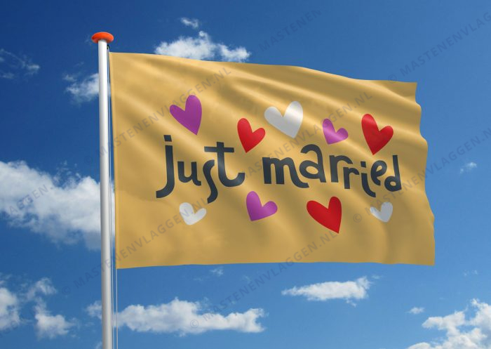 Vlag bruiloft huwelijk