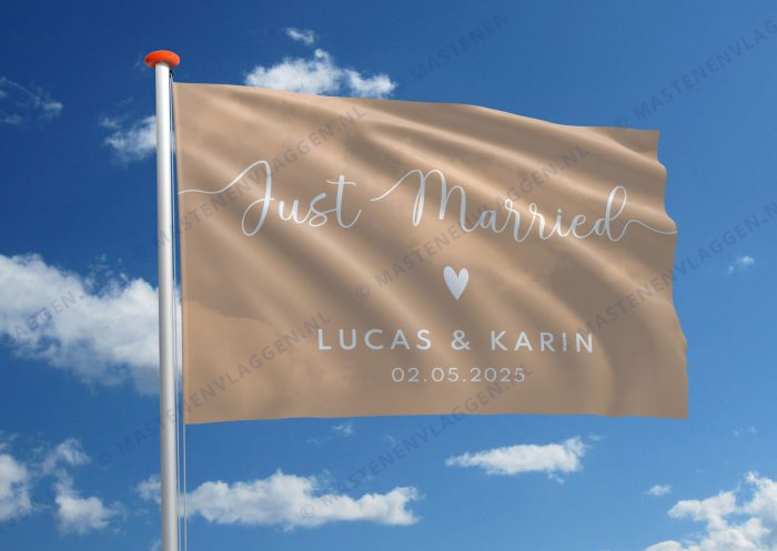 Vlag bruiloft huwelijk