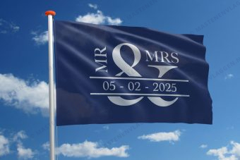 Vlag bruiloft huwelijk