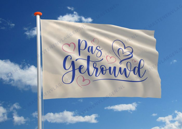 Vlag bruiloft huwelijk