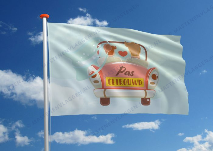 Vlag bruiloft huwelijk