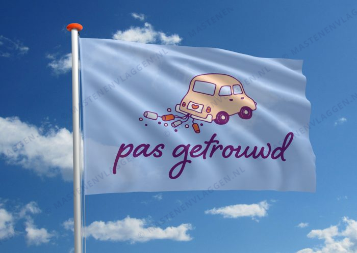 Vlag bruiloft huwelijk