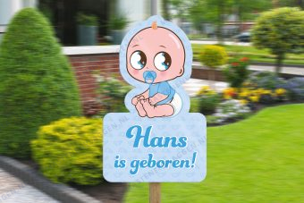 Geboorte bord jongen