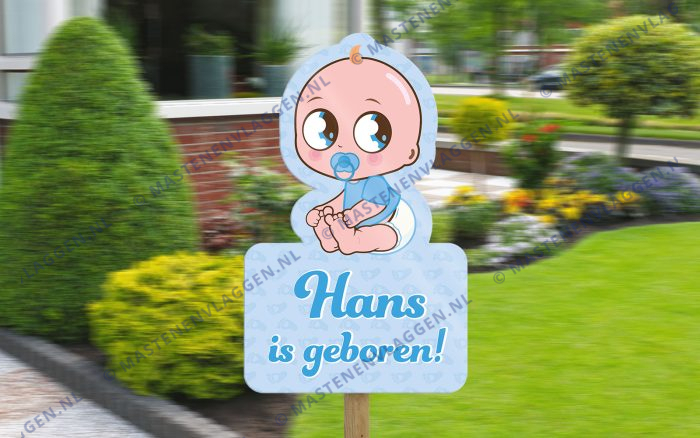 Geboorte bord jongen