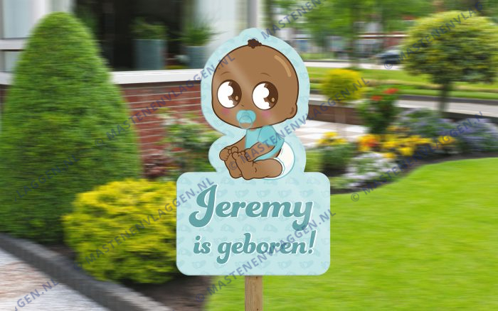 Geboorte bord jongen