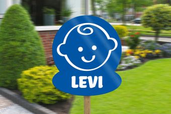 Geboorte bord jongen