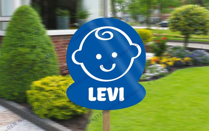Geboorte bord jongen