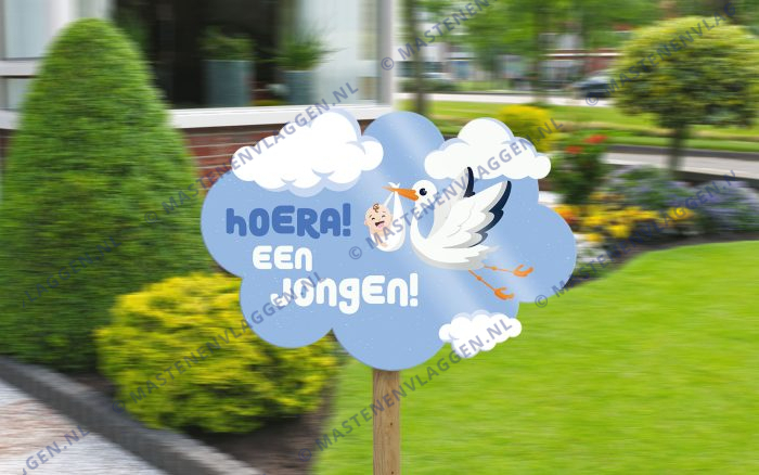 Geboorte bord jongen