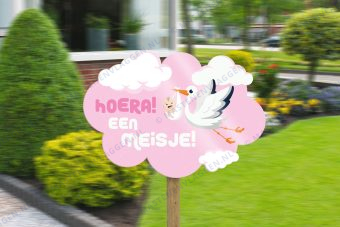 Geboorte bord meisje