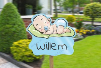 Geboorte bord jongen