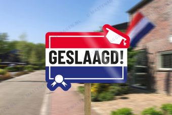 Tuinbord Geslaagd