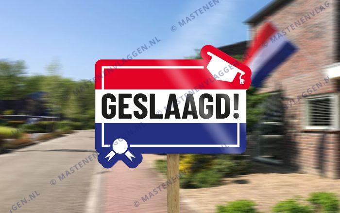 Tuinbord Geslaagd