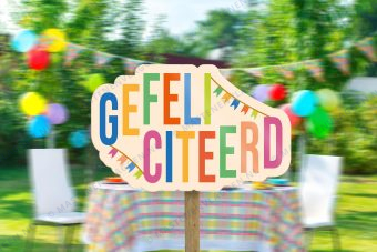 Tuinbord Verjaardag