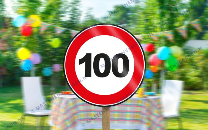 Verkeersbord Verjaardag