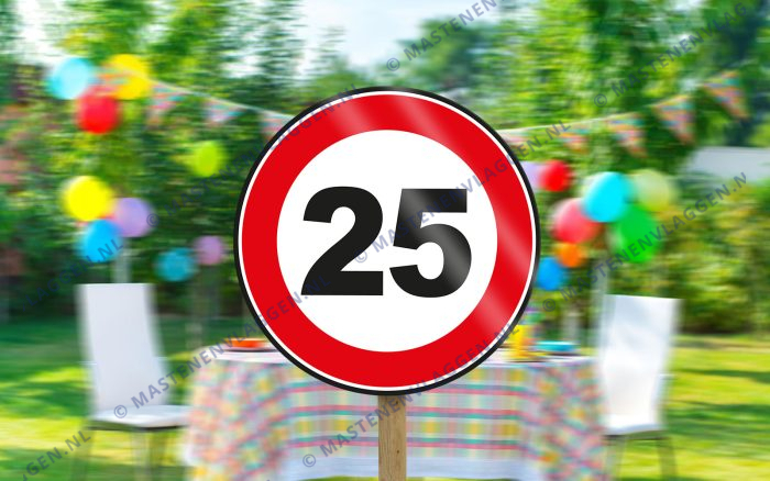 Verkeersbord Verjaardag