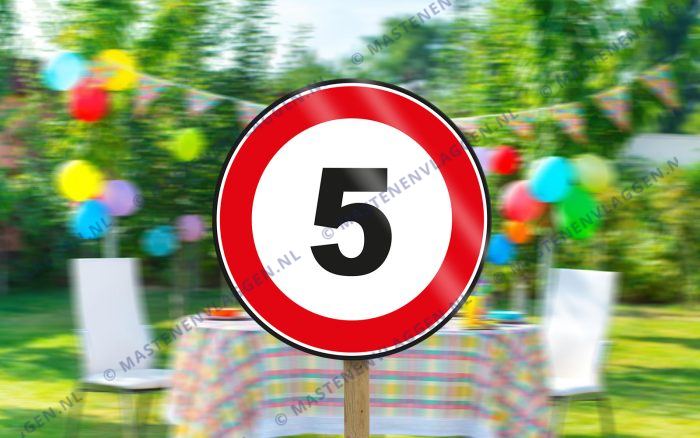 Verkeersbord Verjaardag