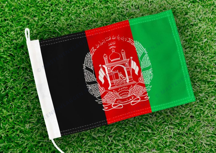 Caravan vlaggetje Afghanistan Bootvlag