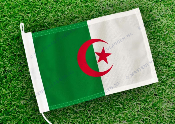 Caravan vlaggetje Algerije Bootvlag