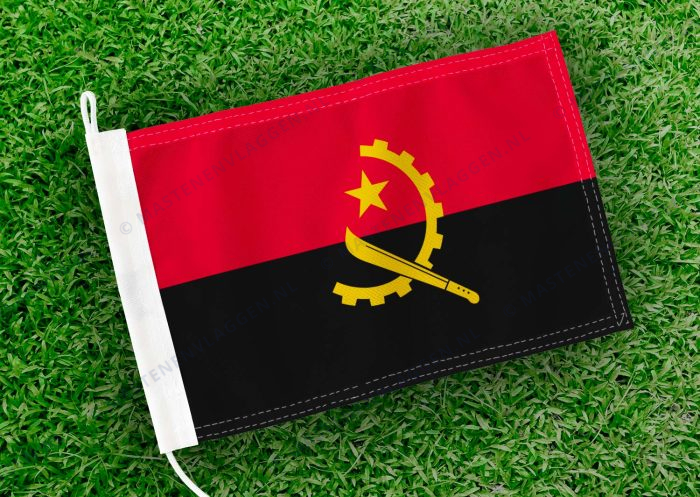 Caravan vlaggetje Angola Bootvlag