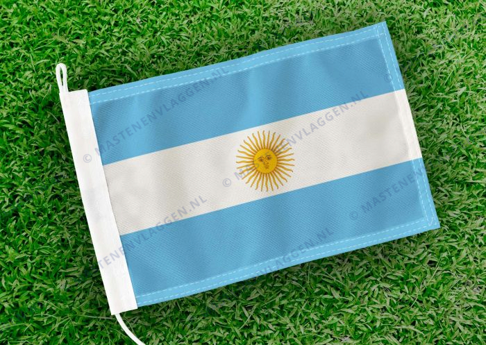 Caravan vlaggetje Argentinië Bootvlag