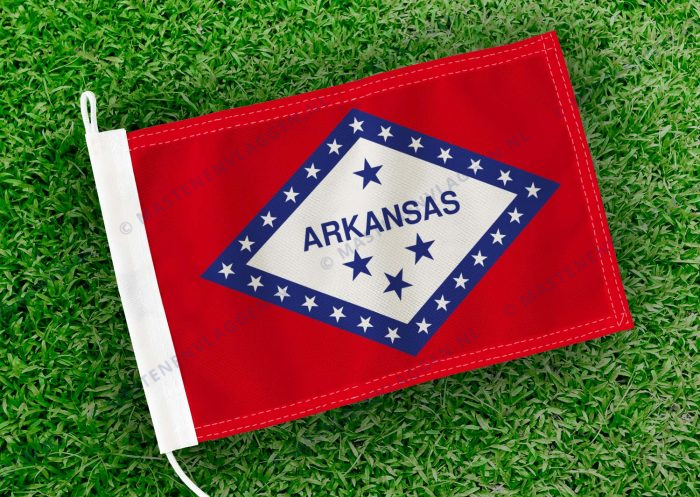Caravan vlaggetje Arkansas Bootvlag