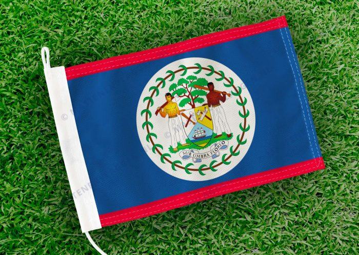 Caravan vlaggetje Belize Bootvlag