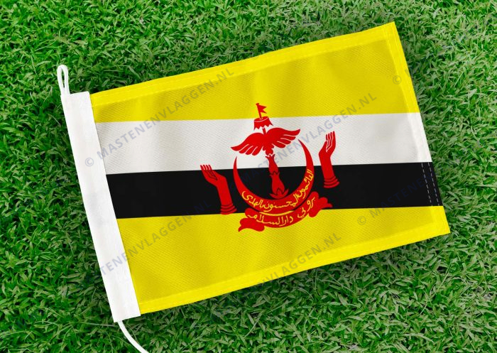 Caravan vlaggetje Brunei Bootvlag