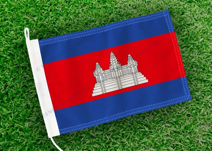 Caravan vlaggetje Cambodja Bootvlag