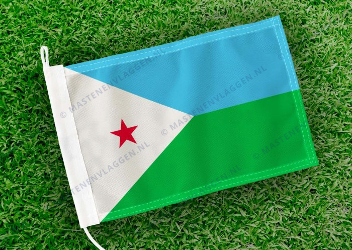 Caravan vlaggetje Djibouti Bootvlag