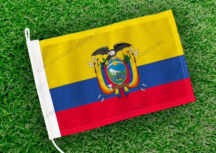 Caravan vlaggetje Ecuador Bootvlag