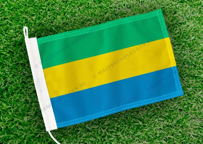 Caravan vlaggetje Gabon Bootvlag