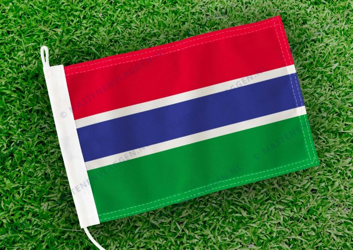 Caravan vlaggetje Gambia Bootvlag