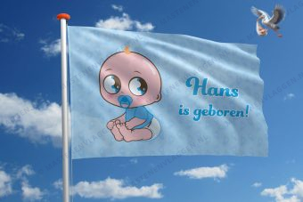 Vlag geboorte jongen