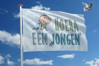 Vlag geboorte jongen