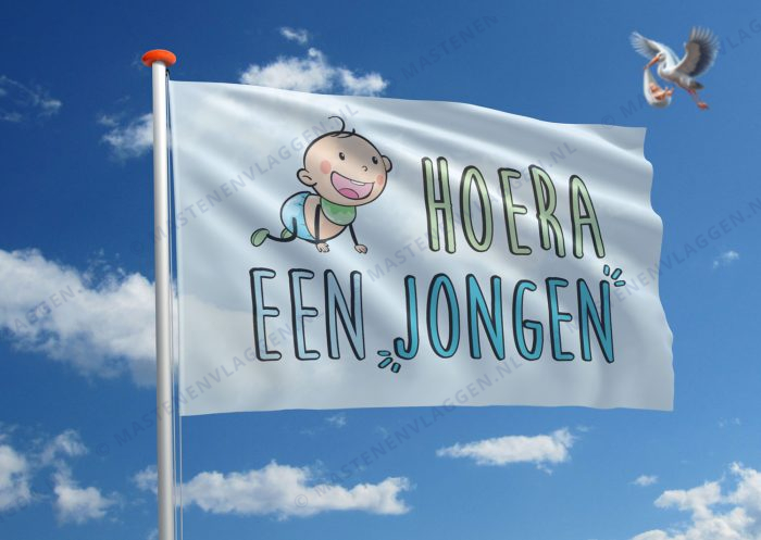 Vlag geboorte jongen