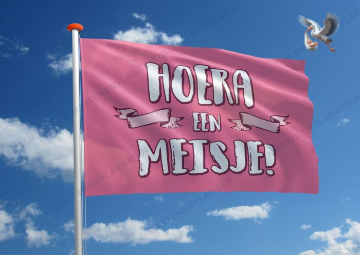 Vlag geboorte meisje
