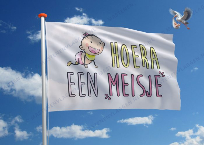Vlag geboorte meisje