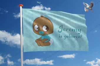Vlag geboorte jongen