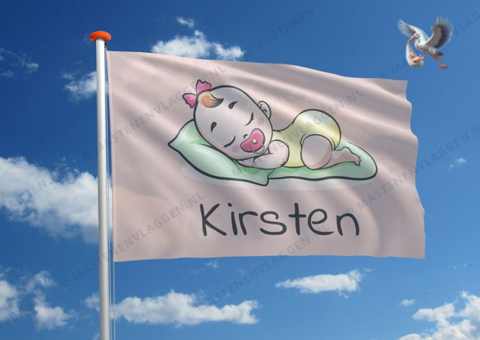 Vlag geboorte meisje