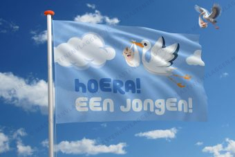 Vlag geboorte jongen