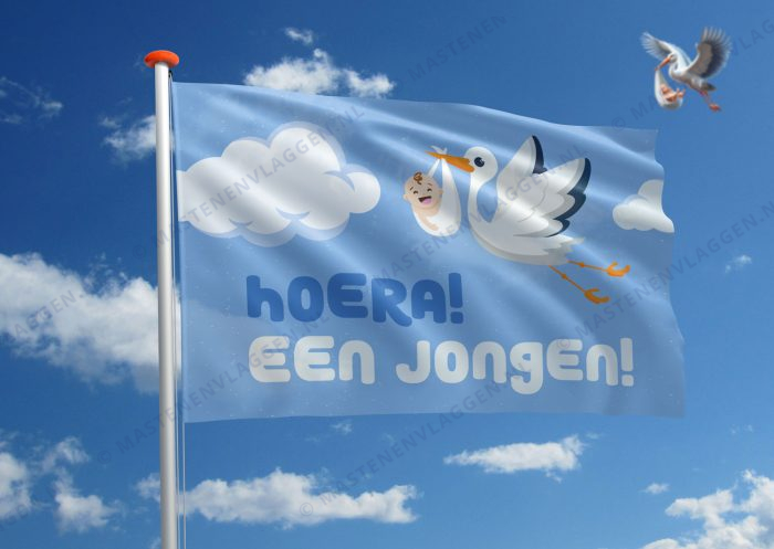 Vlag geboorte jongen